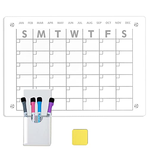 Magnetic Calendar Fridge Planning Whiteboard Dry Erase Calendar