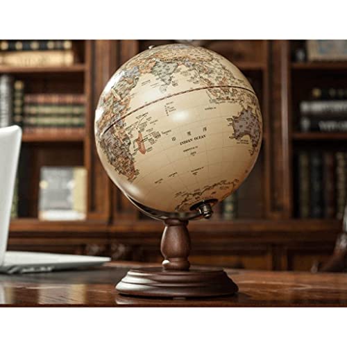 POCHY Practical Globe Metal Bracket Educational Globe Raised Relief Geographic Globes Creativity World Globe for Home Office Shelf Desktop Display Beautifully Decor