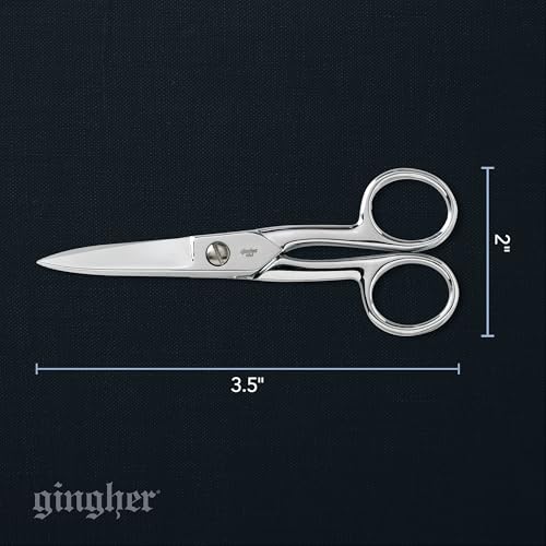 Gingher 5" Knife Edge Craft & Sewing Scissors for Heavy-Duty Fabric