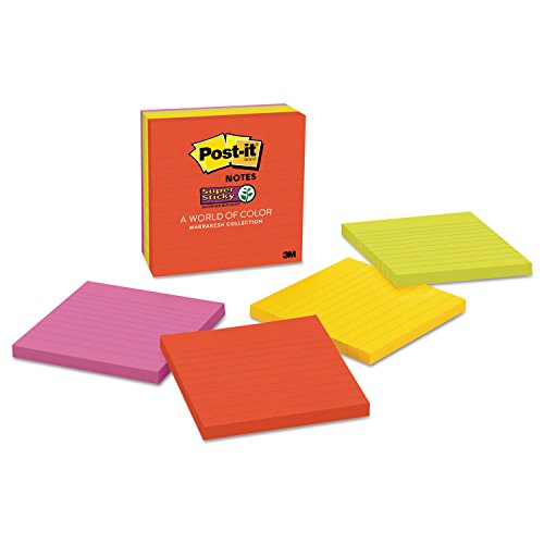 MMM6756SSAN - Post-it Note Pads in Electric Glow Colors