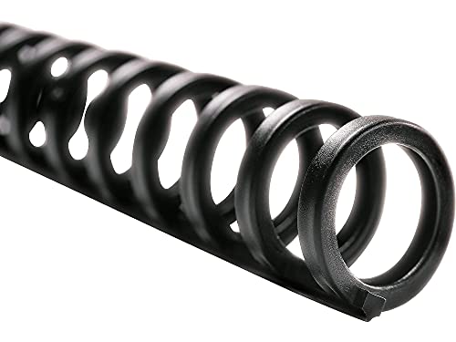 GBC Binding Spines / Spirals / Coils, 5/16" Diameter, 45 Sheet Capacity, ProClick, Black, 100 Pack (2514700)