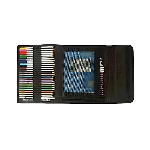 SIDUFHAOPKLL 53 Pieces Metallic Water Soluble Sketching Coloured Pencils Set Drawing Painting Supplies