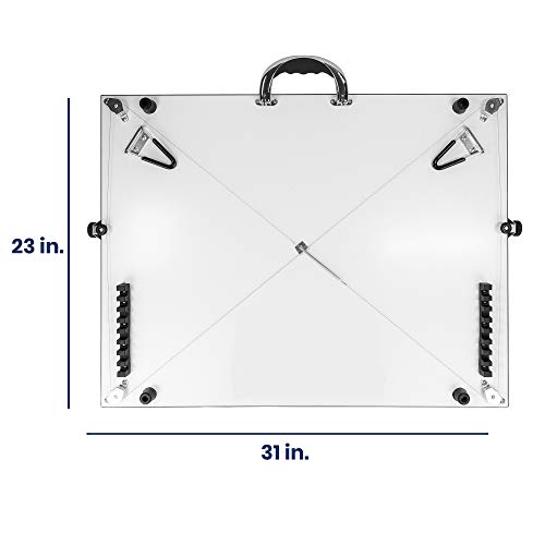 Pacific Arc Table Top PXB Drawing Board with Parallel Bar, White, 23 inches by 31 inches