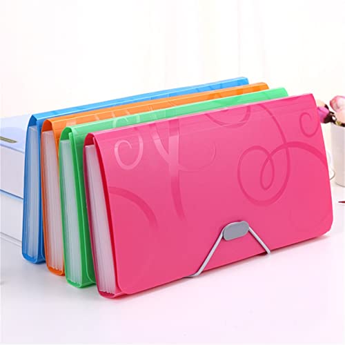 Document Bag 2021 New Creative PVC Candy Colors Multi-Layer Folder for Document Folders School Office Stationery Supplies Document Holder (Color : Bigblue Mug)