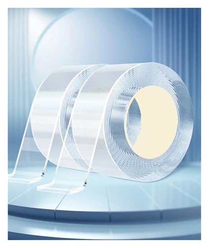 Transparent Tape Double Sided Reusable Adhesive Strong Tapes Cleanable Kitchen Bathroom Supplie(Lenth 3m Width 5cm)