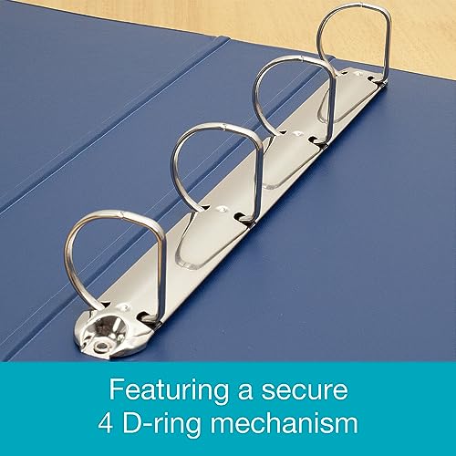 Elba, Ring Binder A3, Landscape, 4 Ring, Plastic, Blue, 1 Folder