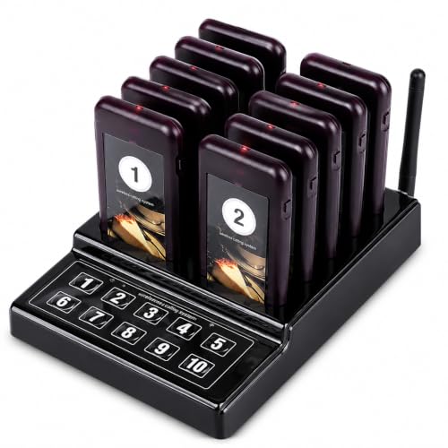 Diyeeni Restaurant Pager System, 10 Pagers