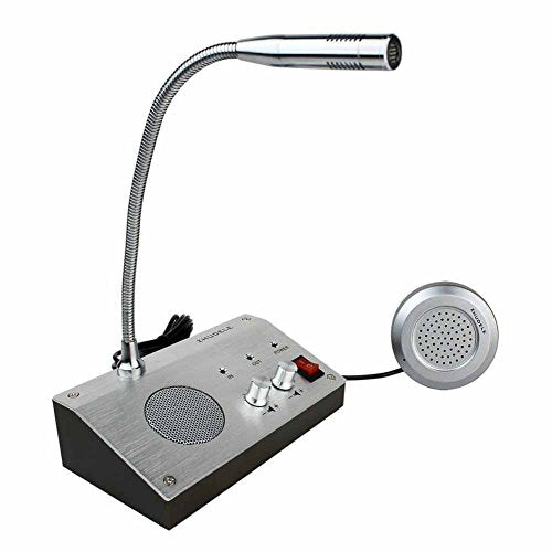 Adjustable Intercom Announcement Window Intercom System Dual way Intercommunication Microphone For School, Office, Bank,Station,Securities Company,Hospital,Station