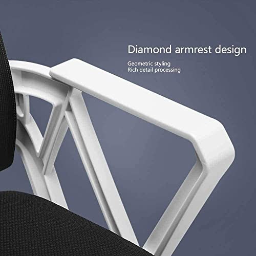 FZGGWYHL Office Gaming Home Computer Breathable Mesh Backrest Lift Swivel Conference Ergonomic Arm 360°Rotation Multifunctional Simple Modern Office Staff/Orange