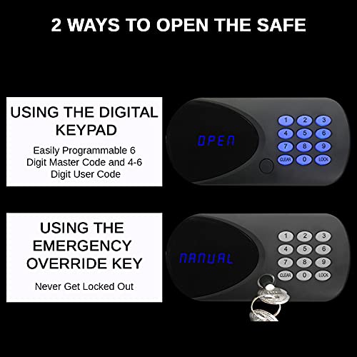 ExecutiveSafe ACS-4 Digital Laptop Safe for Home & Hotel, Fits 17" Laptop