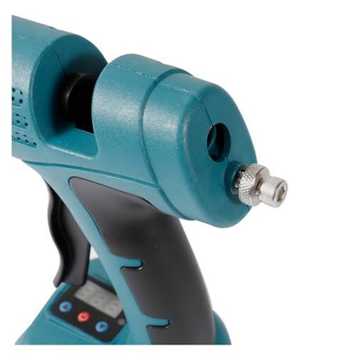LIBODD Hot Glue Gun 100W Electric Hot Melt Glue Gun Cordless for 21V Battery DIY Welding Hot Air Gun Digital Display 11mm Glue Sticks for DIY Arts, Crafts and Quick Repairs(with 30 Glue Sticks)