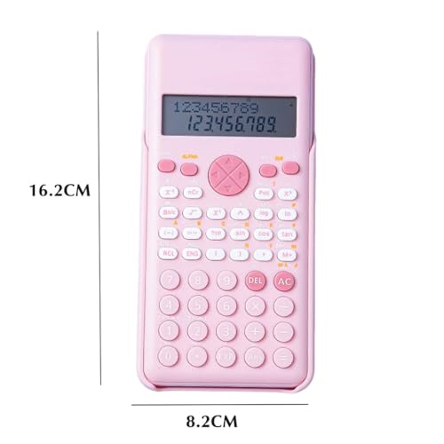 NSUQOA Student Math Calculator 2 Lines Shows that The Scientific is Suitable for Middle School Students(Black-JoJo's Bizarre Adventure1)