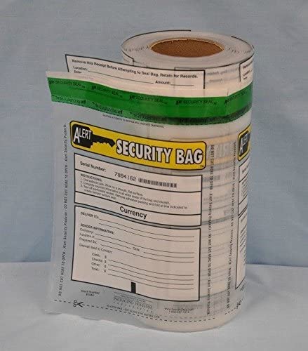 Clear Alert Bank Deposit Security Bags - 9x12" (Case of 250)