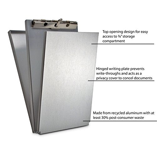 Storage Clipboard,Memo Size,Metal,Silver