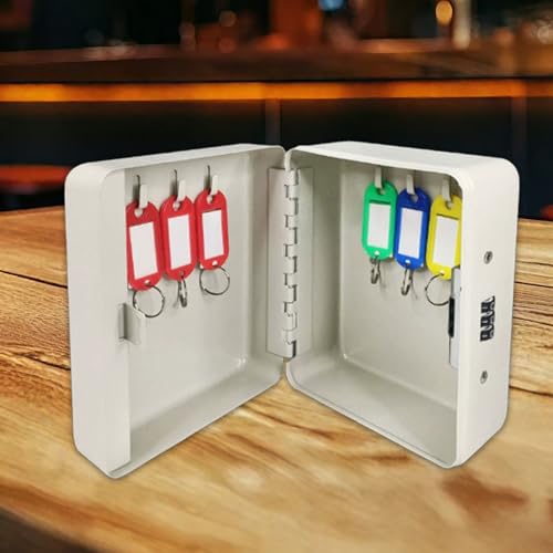 Wall Mount Safe with Combination Code Weatherproof ABS Construction for Apartments Vacation Rentals Secure Locking Box