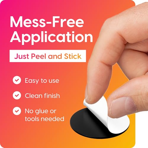 Hygloss 1,000 Pcs Magnetic Dots with Adhesive Backing 3/4-Inch Round Sticky
