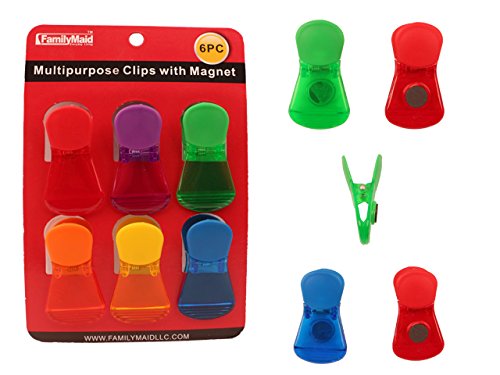 6 pcs Multipurpose Magnetic Clips, Case of 72