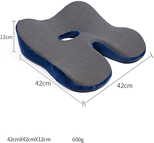GIENEX Perfect Cushion, Memory Foam & Seat; Quality & Therapeutic Comfort Designed to Cradle & Support Your Body， Helps to Relieve Back, Hip & Tailbone Pain