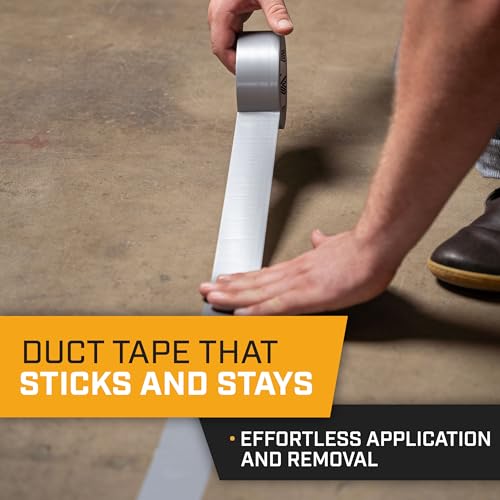 Lockport Bulk Silver Duct Tape - 24 Roll Multi Pack - 30 Yards x 2 Inch - Duct Tape Heavy Duty Waterproof - Bulk Pack for B2B, Home Use, DIY, Repairs and Packing Tape
