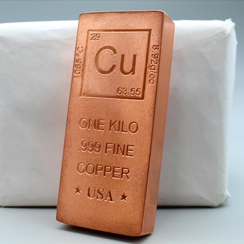 1 Kilo Copper Bar (Flat Style) .999 Pure Paperweight