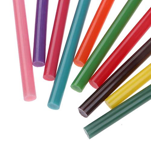 TEOYETTSF 50Pcs 7x100MM DIY Hot Melt Glue Stick Adhesive Colorful For Electric Gun Car Audio Craft Repair Sealing Wax