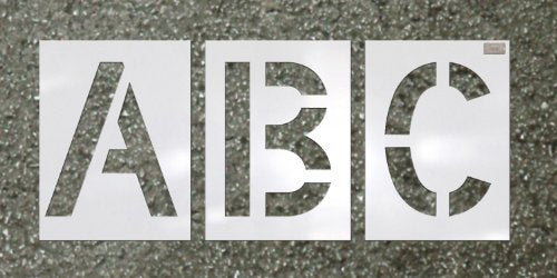 Stencil Set-Letter 24"X12" LDPE Highway 38Pcs