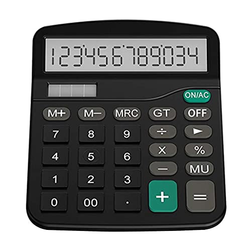 NSUQOA Finance Calculator Plastic Solar Computer Business Office 12-Bit Desktop