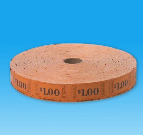 1.00 Single Ticket Rolls, Case of 20