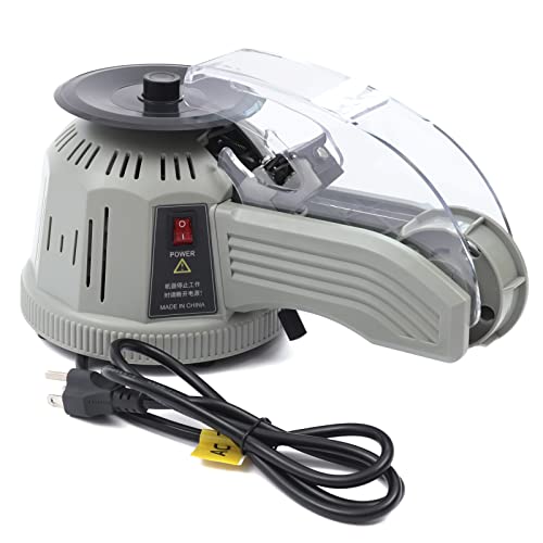 Hopuers Automatic Tape Dispenser, Rotary Disc Tape Cutter Machine Cutting Length 6-60mm, Electric Adhesive Tape-Cutter-Machine, for Use in Offices and Warehouses