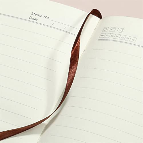 VIAENKFG Notebook Set Business Agenda Line Pu Leather Daily Planner Journal Notepads Supplies Stationery(Style D)
