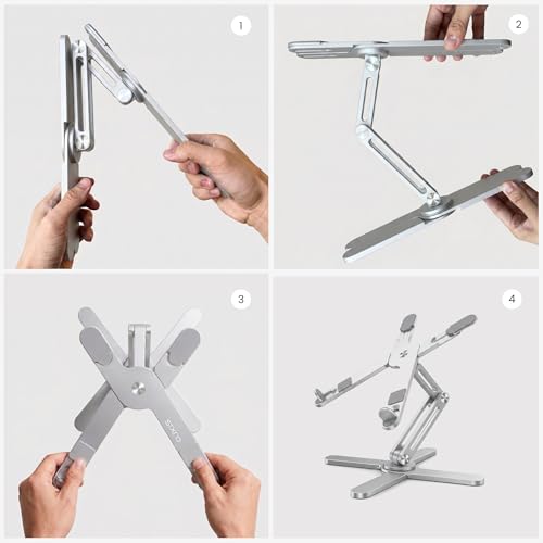 STXND Model-X 2.0 Laptop Stand, Laptop Stand for Desk Adjustable Height
