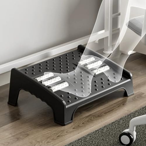 Under Desk Footrest with Foot Massage Roller,Ergonomic Foots Stool for Office Desks,with 20° Tilt Angle(Color-2)