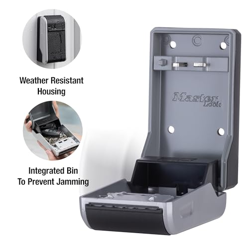 Master Lock High Capacity Key Lockbox, Combination Dial, Wall Mount