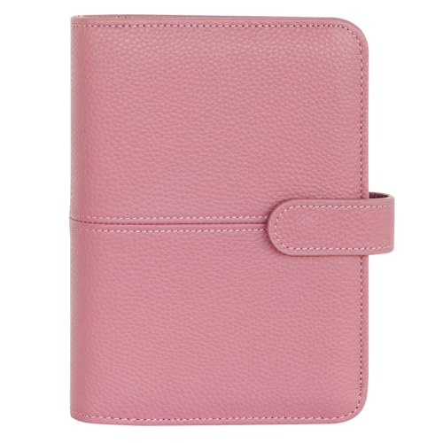 FranklinCovey - Anna Ring-Bound Binder for FranklinCovey Planners | Leather with Snap Closure (Pocket, Nostalgia Rose)