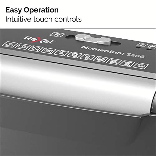 Rexel S206 paper shredder Strip shredding 22 cm Black,Silver