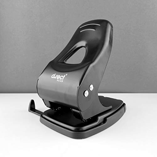 D.RECT 0419 Punch 65 Sheets | Paper Punch | Office Punch | Stop Rail with Format Specifications 65 Sheets
