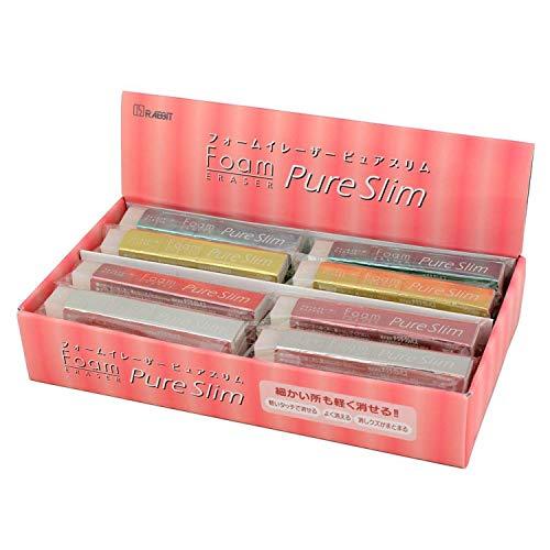Sakura Crepas Erasers Pure Slim Assorted 32 Pieces RFWPS150(32)