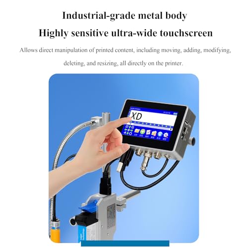 STMKB 25.4MM Inline Inkjet Printer, Fully Automatic Production Line Coding Machine, Supports Data Import from External USB Flash Drive, Freely Editable Content, Adaptable to Various Production Lines.