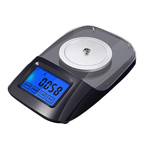 DFEDHF 0.001g Mini Jewelry Scales LCD Digital Pocket Weights Portable Milligram Scale Multifunctional Precision Scale, 50g/0.001g