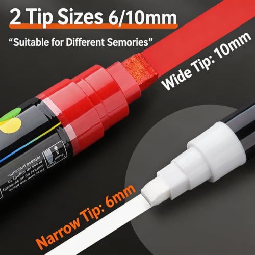 of Liquid Chalks Marker Fluorescent Highlighter Marker Pen Dry Erasable Pens for Writing Blackboard Whiteboard Whiteboard Pen