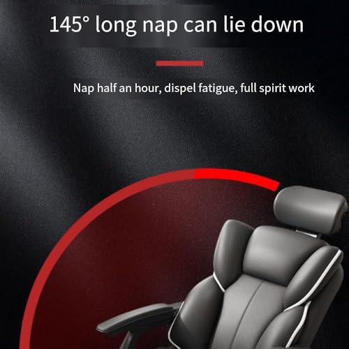UOPYNE Executive Office Chair, Modern Soft Leather Ergonomic Computer Desk Chair Executive Home Office Boss Chair Swivel Chair, 145° Adjustable Height Durable Base Comfortable Conference Desk Chair