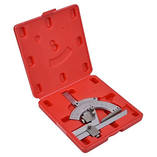 TEOYETTSF Carbon Steel Universal Bevel Protractor 0-320 Degree Accuracy Angle Measuring Ruler Tools Accuracy of 0.02