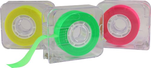 ProTapes Pro Lighter Highlighter Tape Refill Box, 36 yds Length x 3/4" Width, Refill Box Includes: 12 rolls per box, 2 boxes per case, Each roll individually shrink wrapped, 12 rolls of 1 color (Pack of 24)