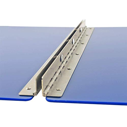 11x17 Binder, Acrylic Fixed 3-Post Vertical Document Organizer. Professional Blue Portfolio Binder for Artwork Storage, Display Tattoo Book, Business Presentations, and Tabloid Portrait Organization