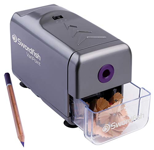 Swordfish 'VariPoint' 3 Point Option Electric Pencil Sharpener 8mm Ref: 40232