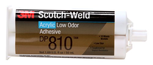 3M DP810 Scotch-Weld Low Odor Acrylic Adhesive, Tan Duo-Pak 1.7 Oz. Tube (Pack of 1)