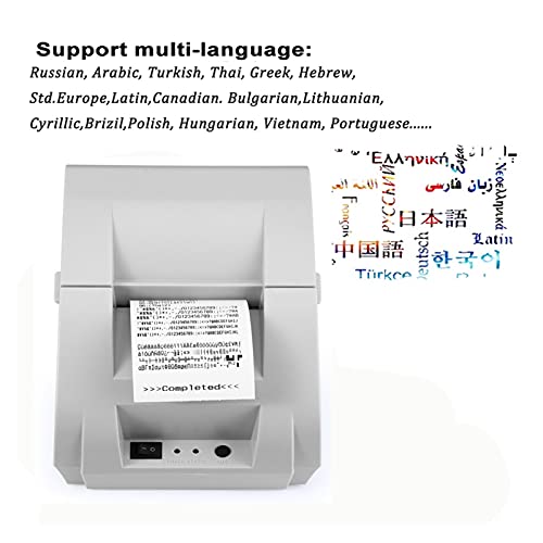 BGVGFBNJ 58mm Thermal Receipt Printer POS Printer Ticker Check for Restaurant and Supermarket Support Cash Drawer(5890K Black)