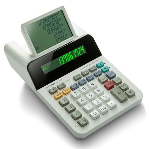 Sharp Compact Cordless Paperless Business Calculator (EL-1501)