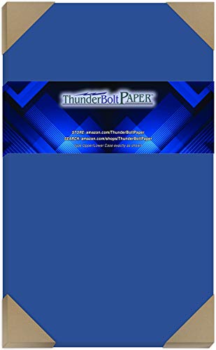 150 Royal Blue 65# Cardstock Paper 8.5" X 14" (8.5X14 Inches) Legal|Menu Size - 65Cover/45Bond Light Weight Card Stock - Bright Printable Smooth Paper Surface