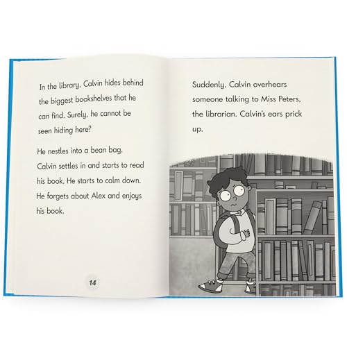 Beanstalk Books: Calvin Decodable Chapter Book Set - 6 Illustrated Books, Action-Packed Phonics Readers, Build Fluency-Vocabulary-Comprehension Skills